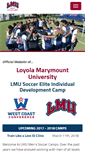 Mobile Screenshot of lmumenssoccercamps.com